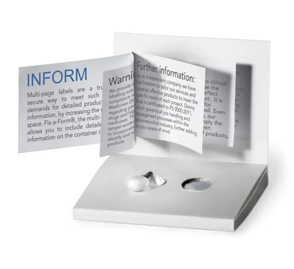 पैकेजिंग और मार्केटिंग उद्योगों में ब्रोशर लेबल का उपयोग कैसे किया जाता है?