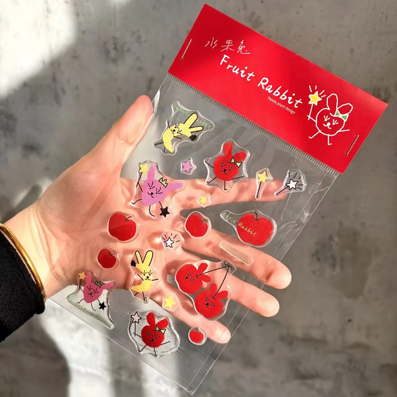 3डी कार्टून एपॉक्सी राल स्टिकर