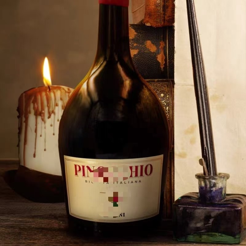 शराब की बोतल स्टिकर